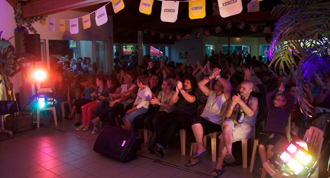 Great evening show at La Plage campsite in Saint-Hilaire-de-Riez