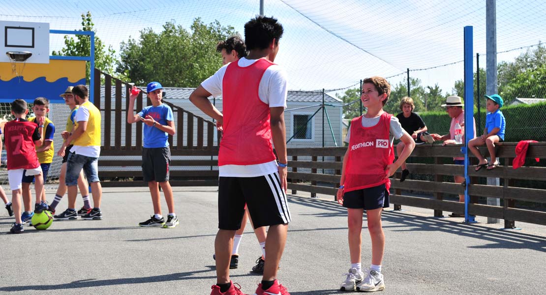 Multisport ground at the seaside campsite in Saint-Hilaire-de-Riez