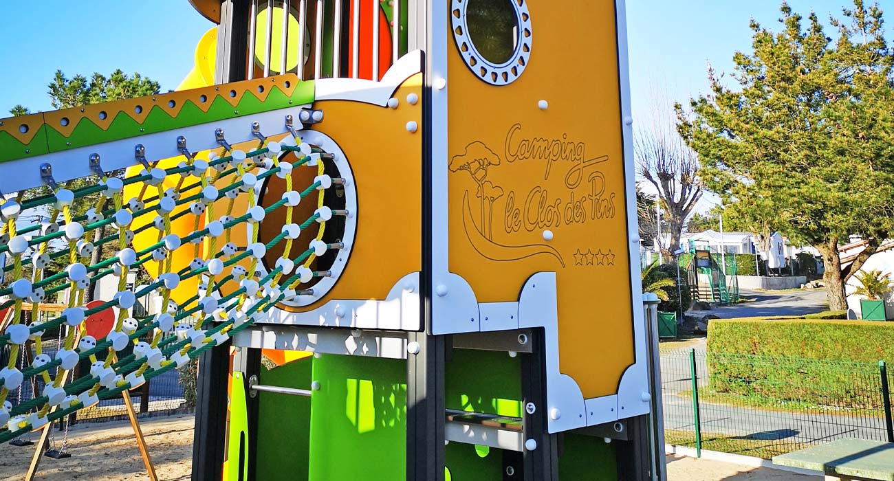 Playground for children at the campsite in Saint-Hilaire in Vendée