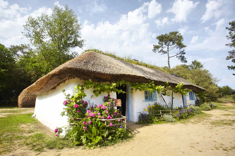 La Bourrine du Bois Juquaud en zijn rieten dak in de Vendée